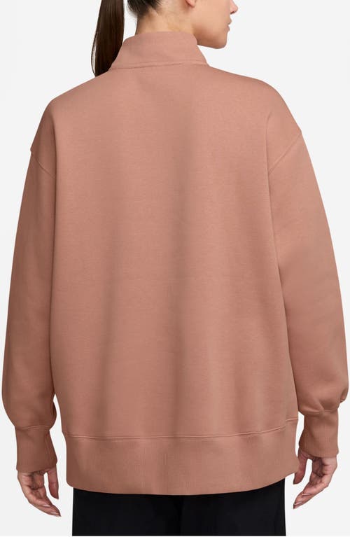 Nike Sportswear Phoenix Oversize Fleece Quarter Zip Top In Multi