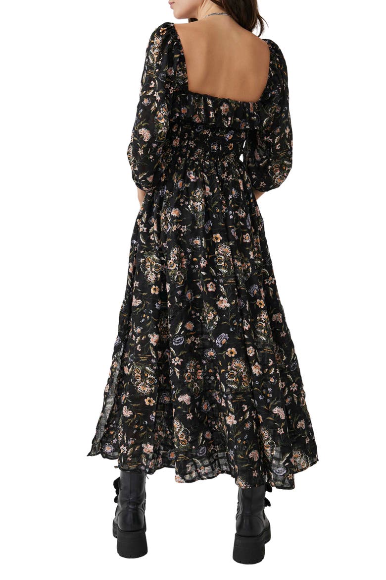 Oasis Print Maxi Dress, Alternate, color, BLACK COMBO