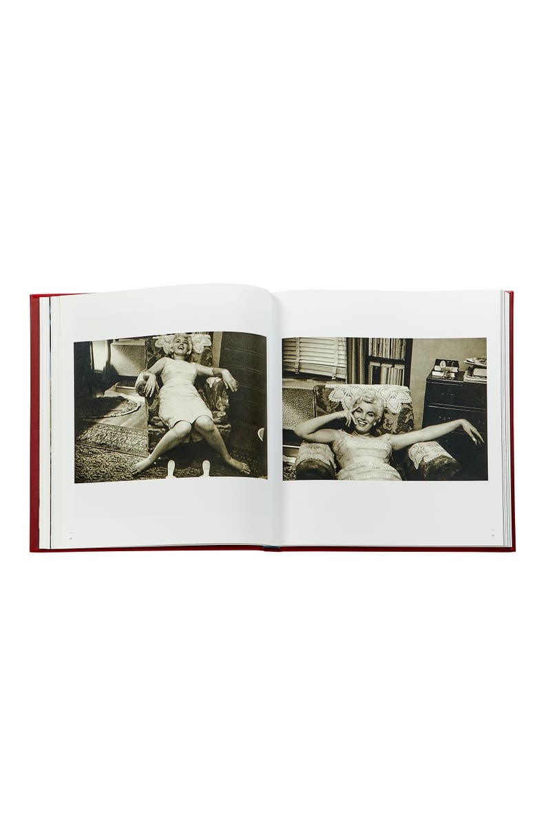 Graphic Image Marilyn Monroe by Eve Arnold Leather Edition, Alternate, color, Red