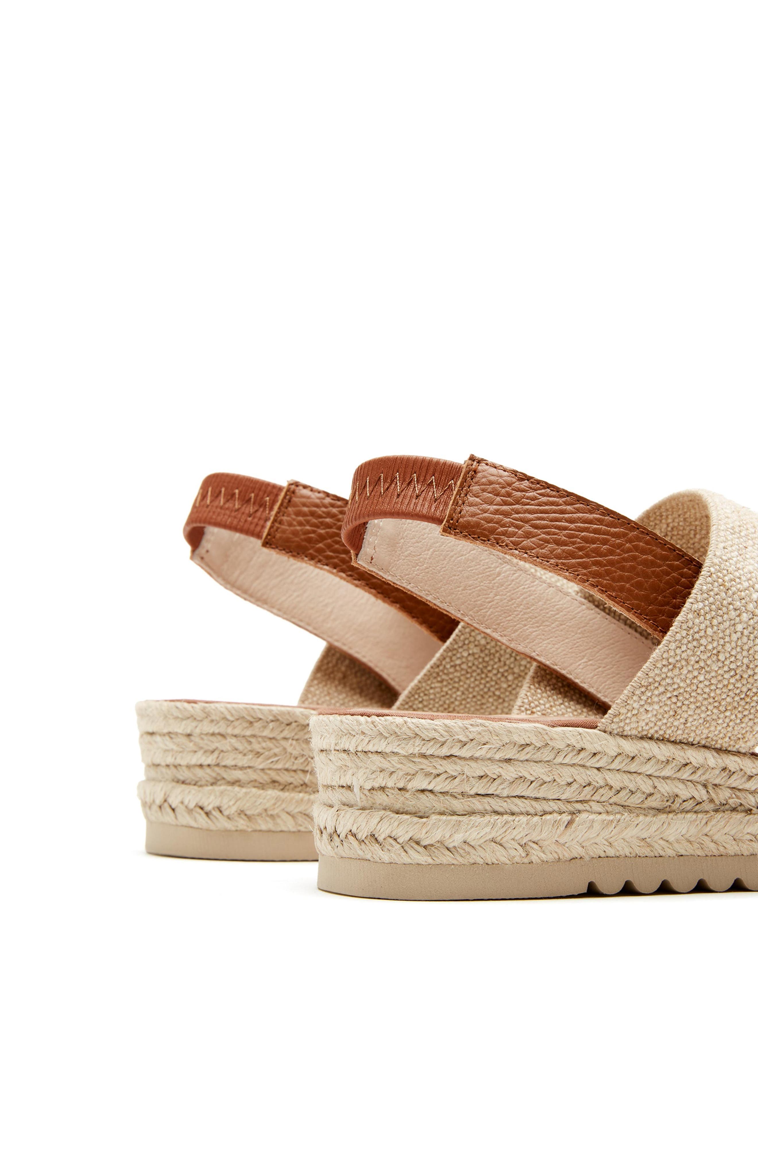 La Canadienne Rowena City Dry<sup>™</sup> Waterproof Espadrille Sandal, Alternate, color, Cognac Pebble
