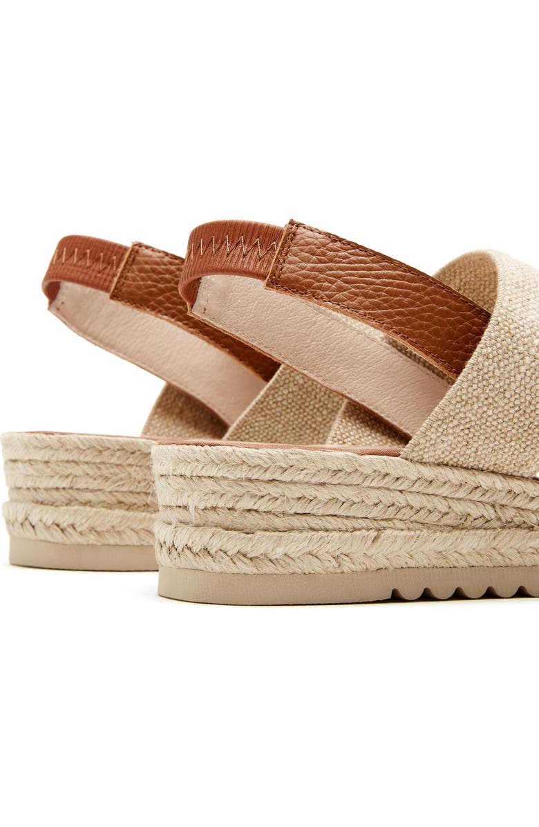 La Canadienne Rowena City Dry<sup>™</sup> Waterproof Espadrille Sandal, Alternate, color, Cognac Pebble