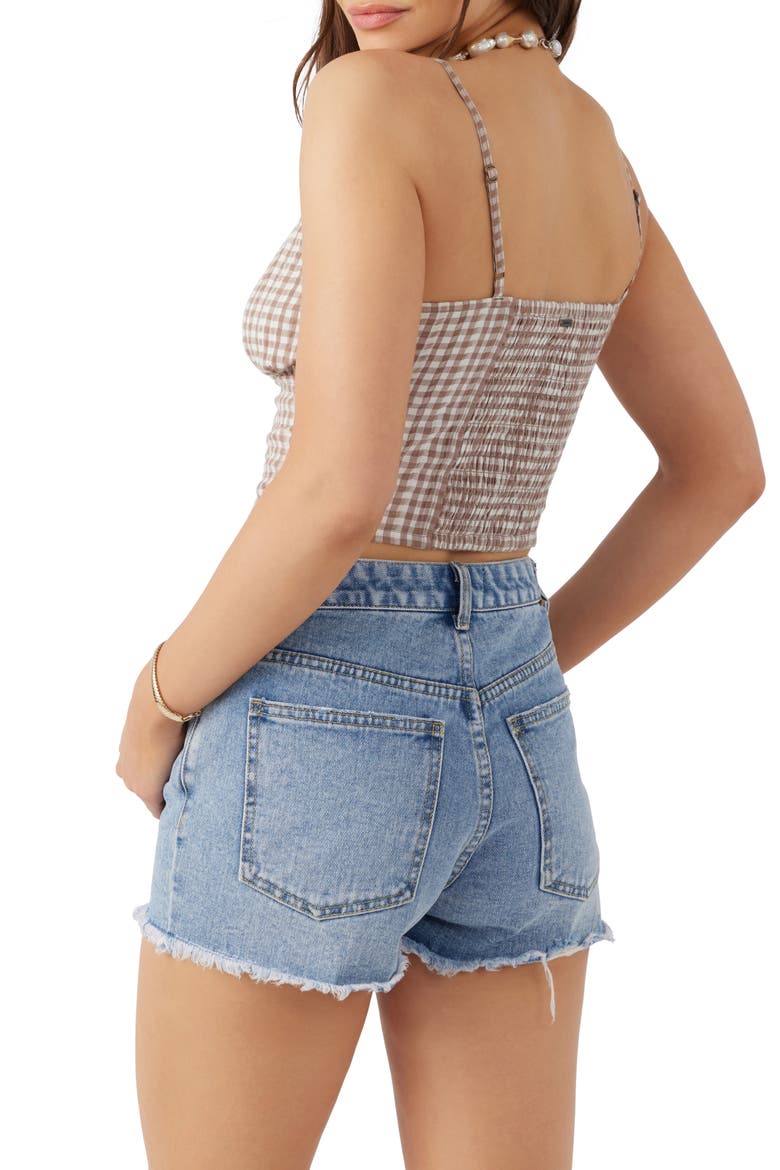 Kalia Gingham Camisole, Alternate, color, DEEP TAUPE