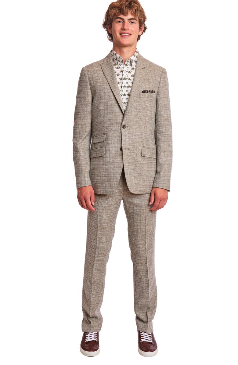 PAISLEY & GRAY Ashton Slim Fit Sport Coat, Alternate, color, Sage Cream Texture