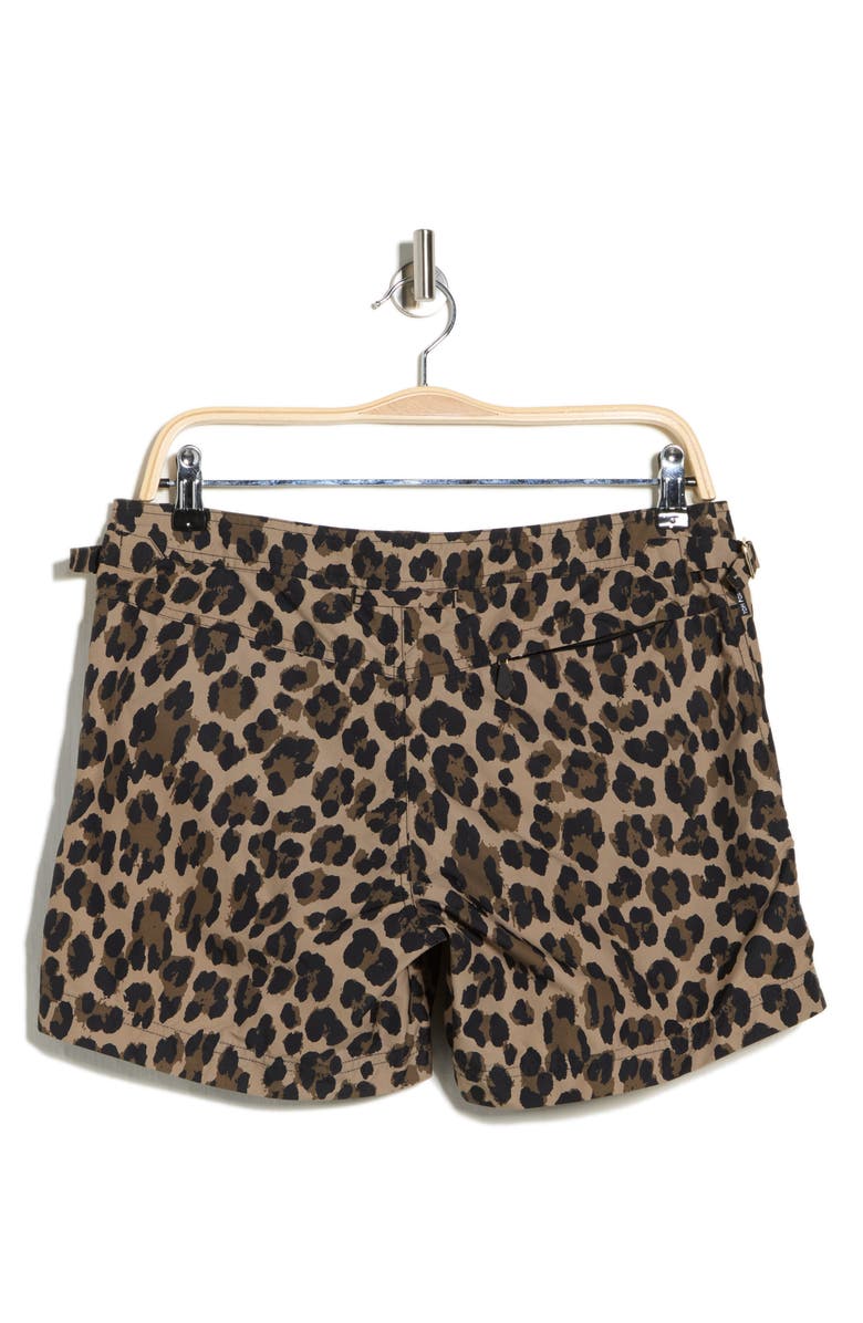 JEFFREY Leopard Swim Shorts, Alternate, color, Leopard