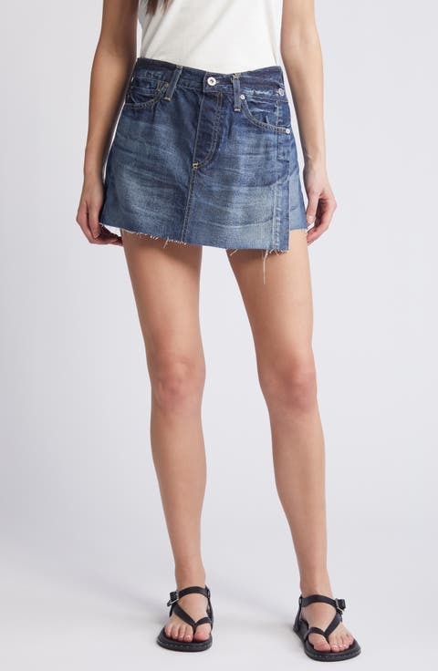 Ira Denim Miniskirt (Acropolis)