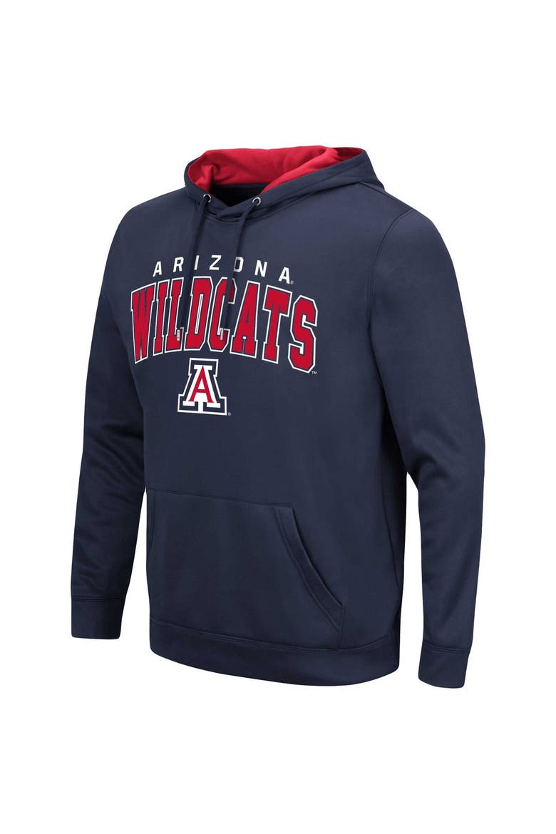 Men's Colosseum Navy Arizona Wildcats Resistance Pullover Hoodie, Alternate, color, Navy