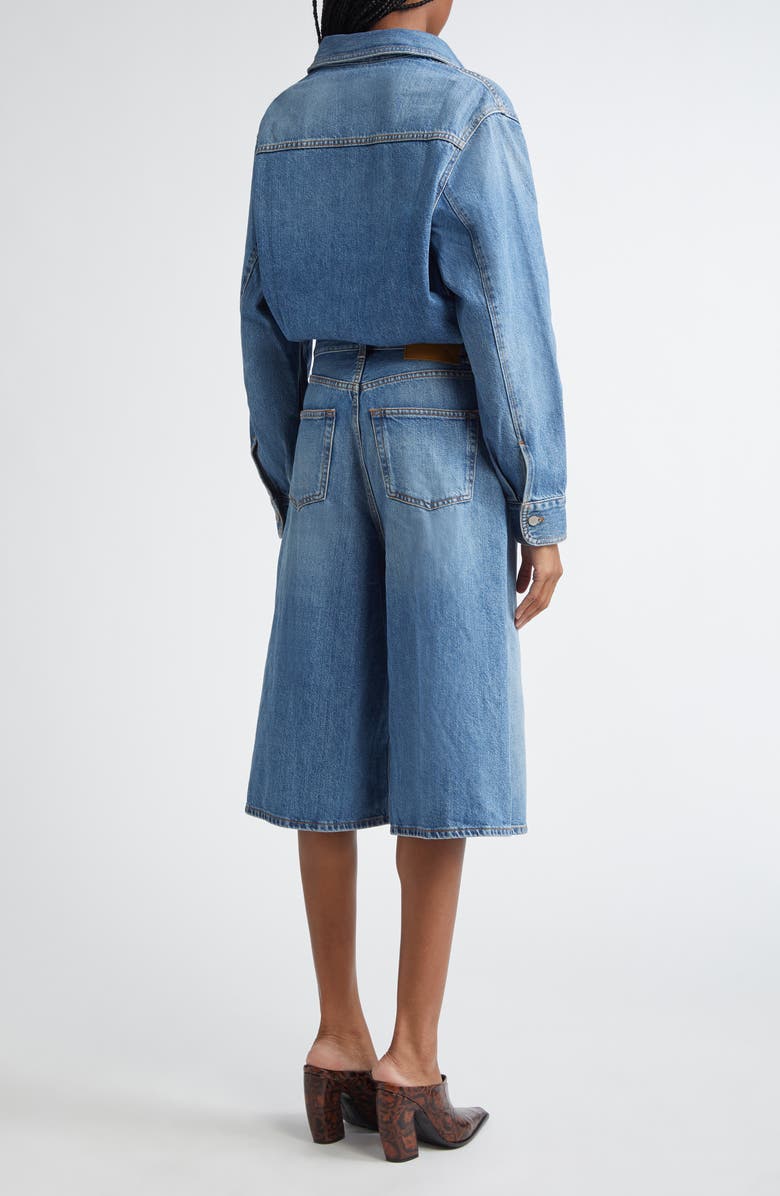 Haikure Tonya Denim Romper, Alternate, color,