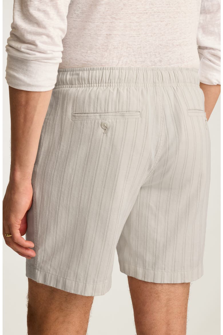 Nomad Stripe Drawstring Cotton & Linen Shorts, Alternate, color, CALEBSON STRIPE C19
