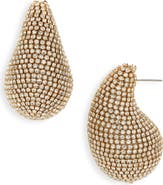 Tasha Crystal Pavè Bean Drop Earrings