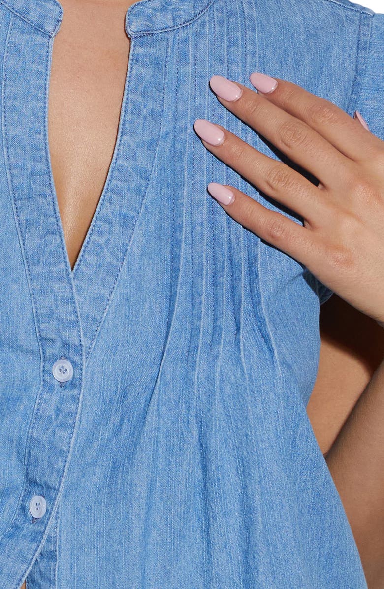 VICI Collection Ajay Short Sleeve Denim Button-Up Shirt, Alternate, color, 