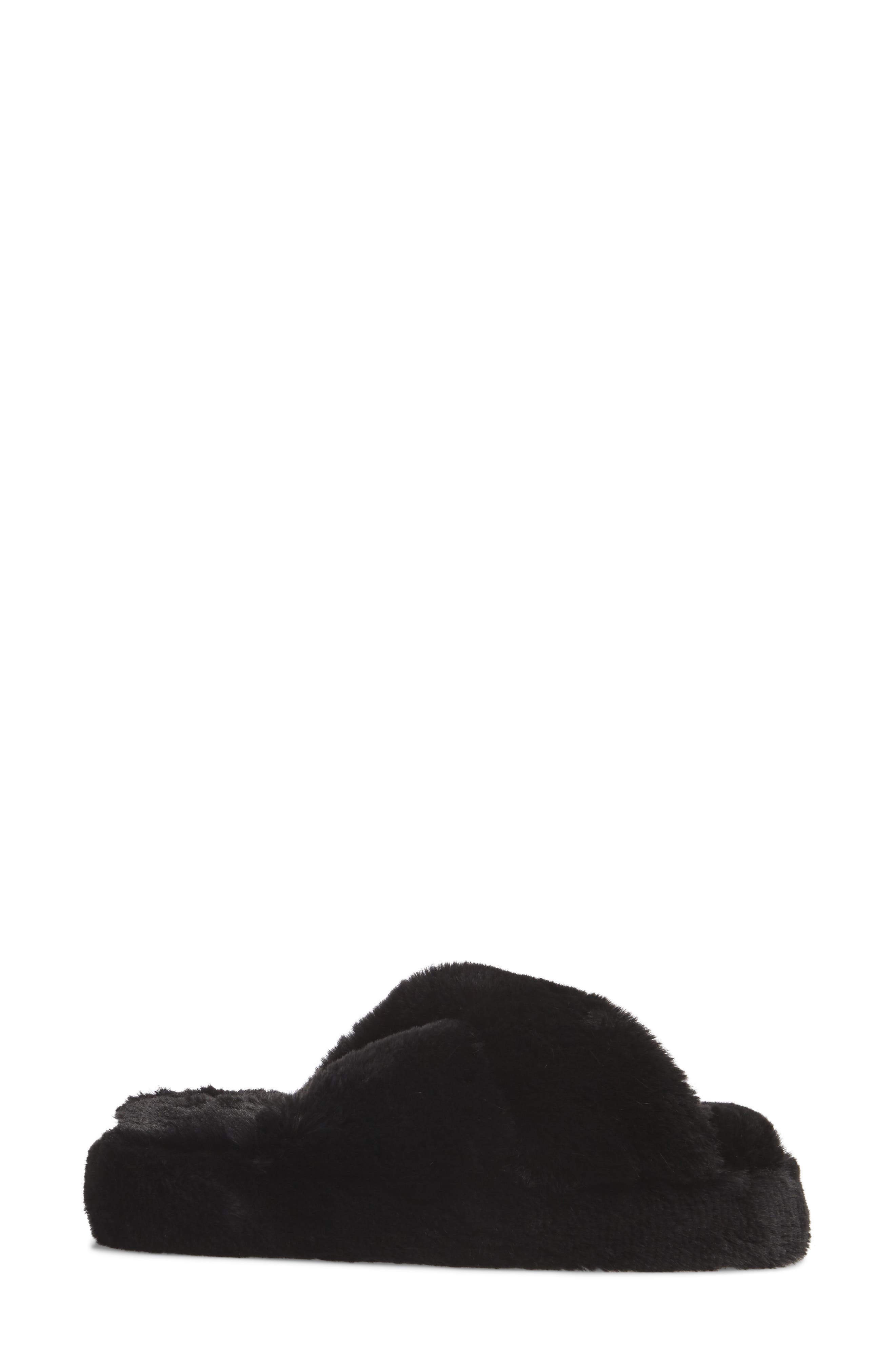 Steve Madden Comfy Faux Fur Slipper, Alternate, color, 