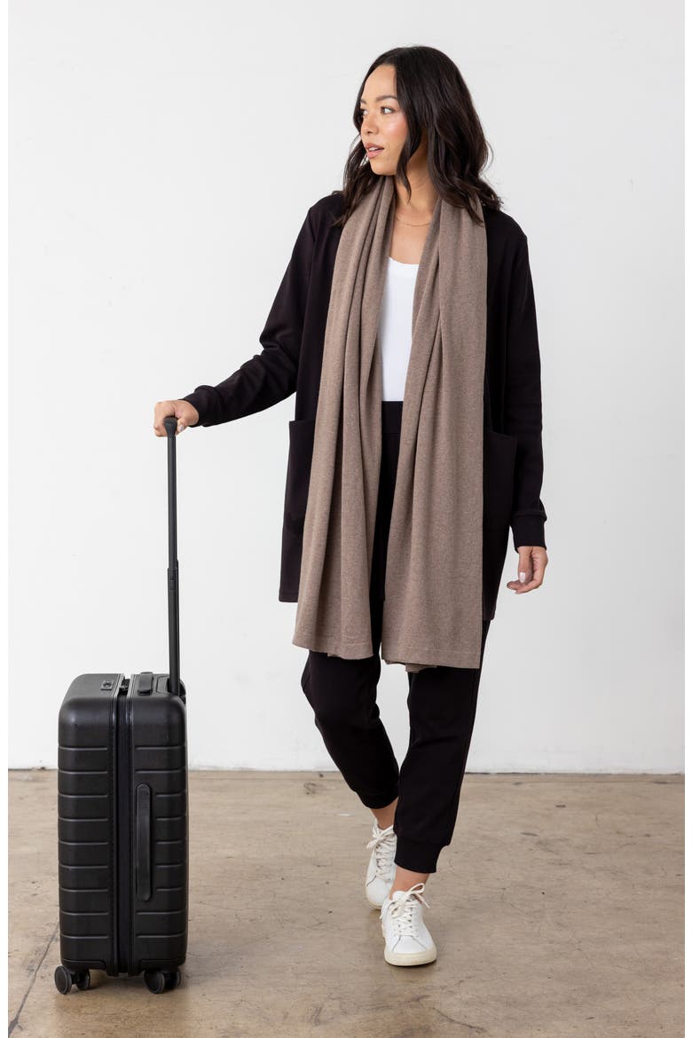 The Dreamsoft Travel Scarf, Alternate, color, LATTE