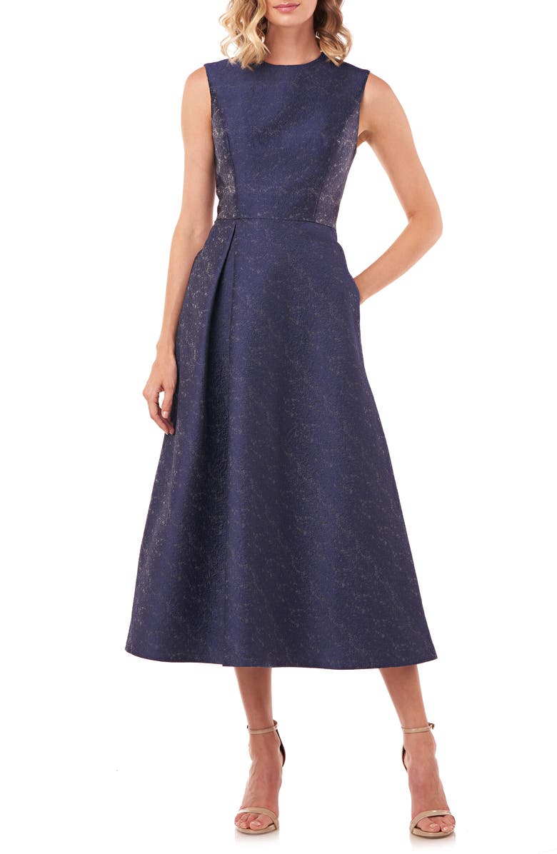 Kay Unger Belinda Fit & Flare Dress, Main, color, 