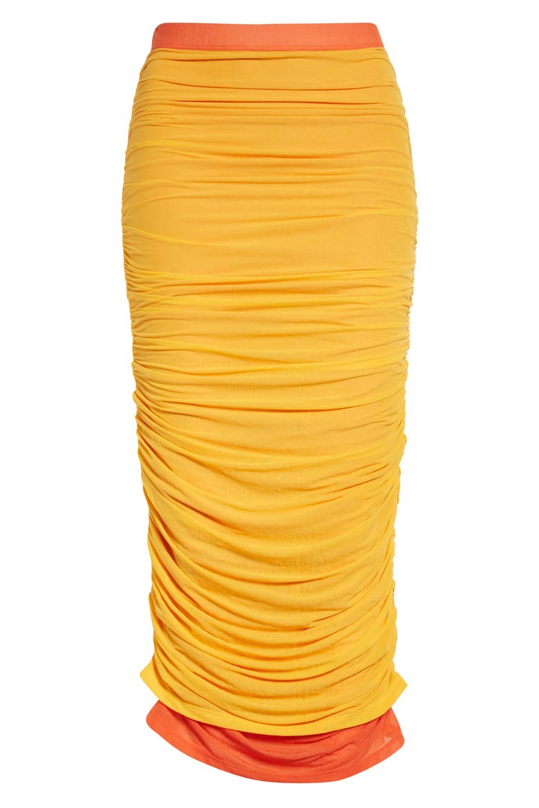 Stretch Maxi Pluto Skirt, Alternate, color, SUNSET ORANGE