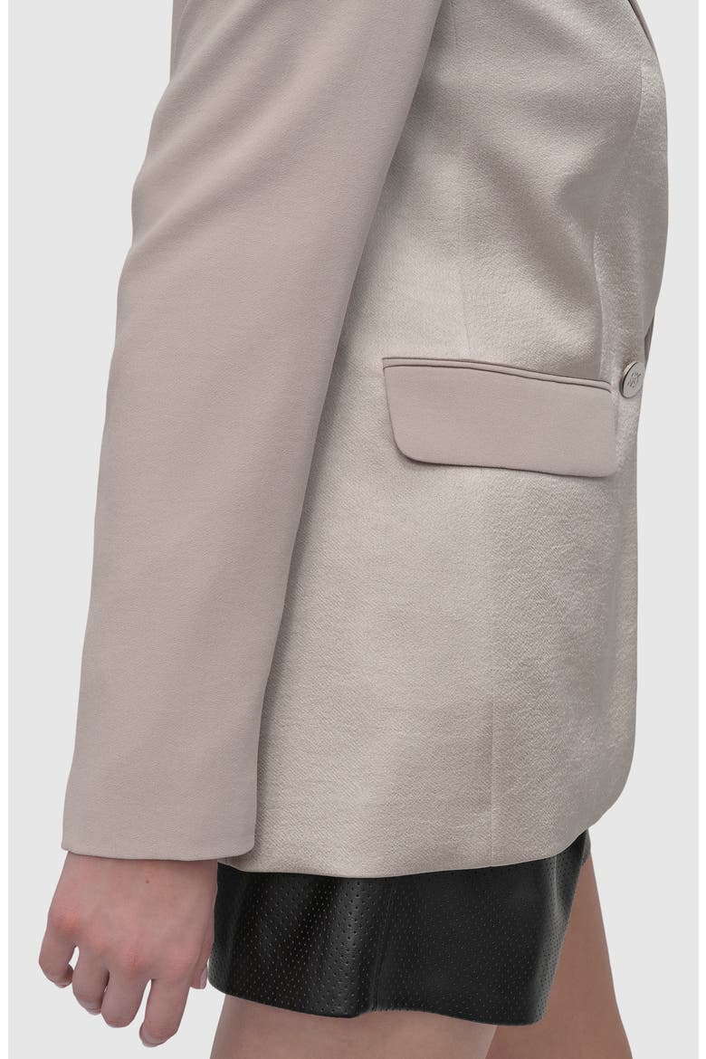 Open Back Blazer, Alternate, color, PEBBLE