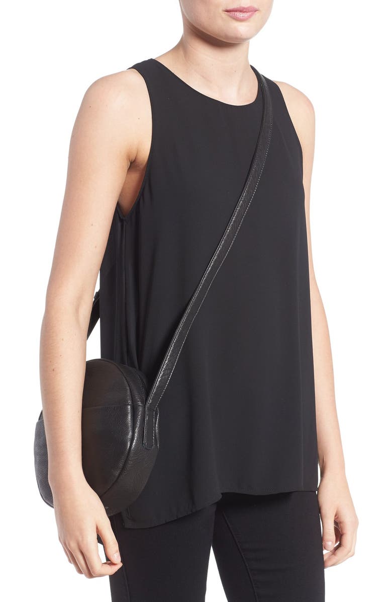 Baggu Pebbled Leather Crossbody Bag, Alternate, color,