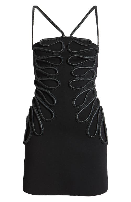Cult Gaia Aimee Soutache Detail Knit Minidress