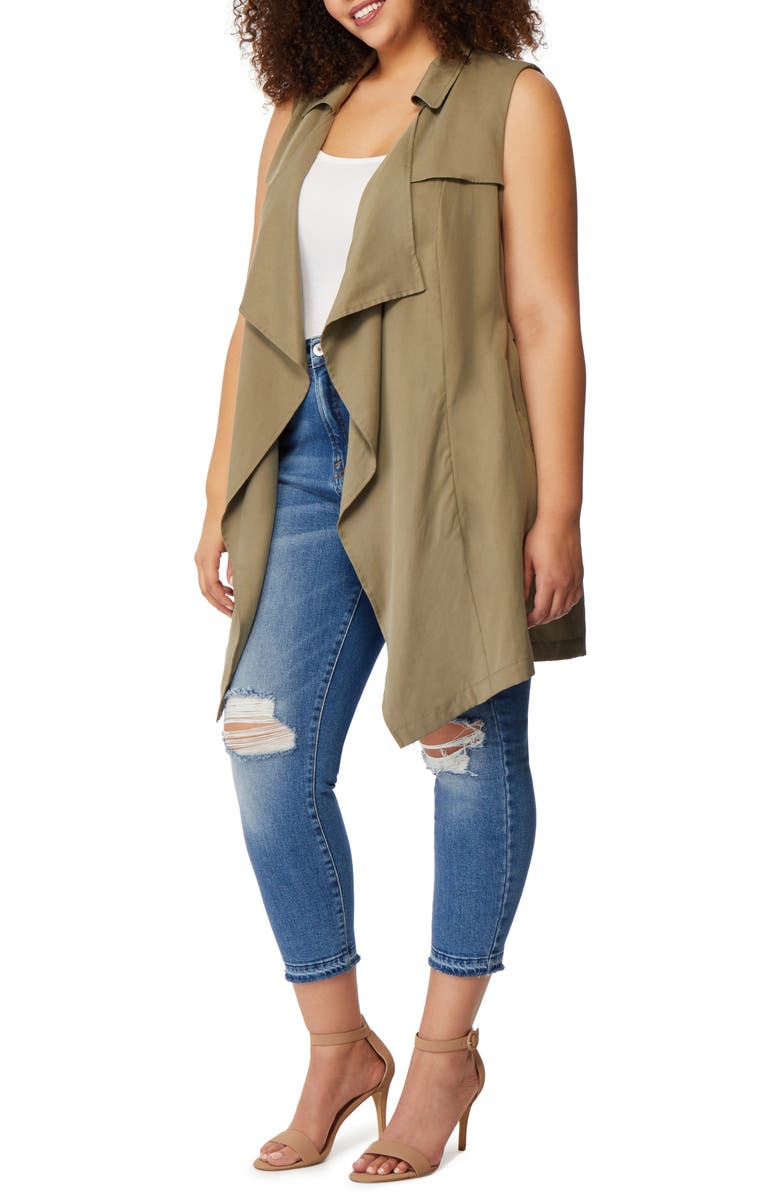 Rebel Wilson X Angels Flyaway Trench Coat Vest, Alternate, color,