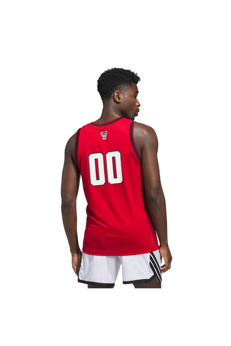 Men's adidas #00 Red NC State Wolfpack Replica Swingman Jersey, Alternate, color, Red