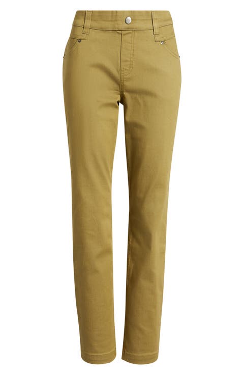 Crosshatch Denim Straight Leg Leggings