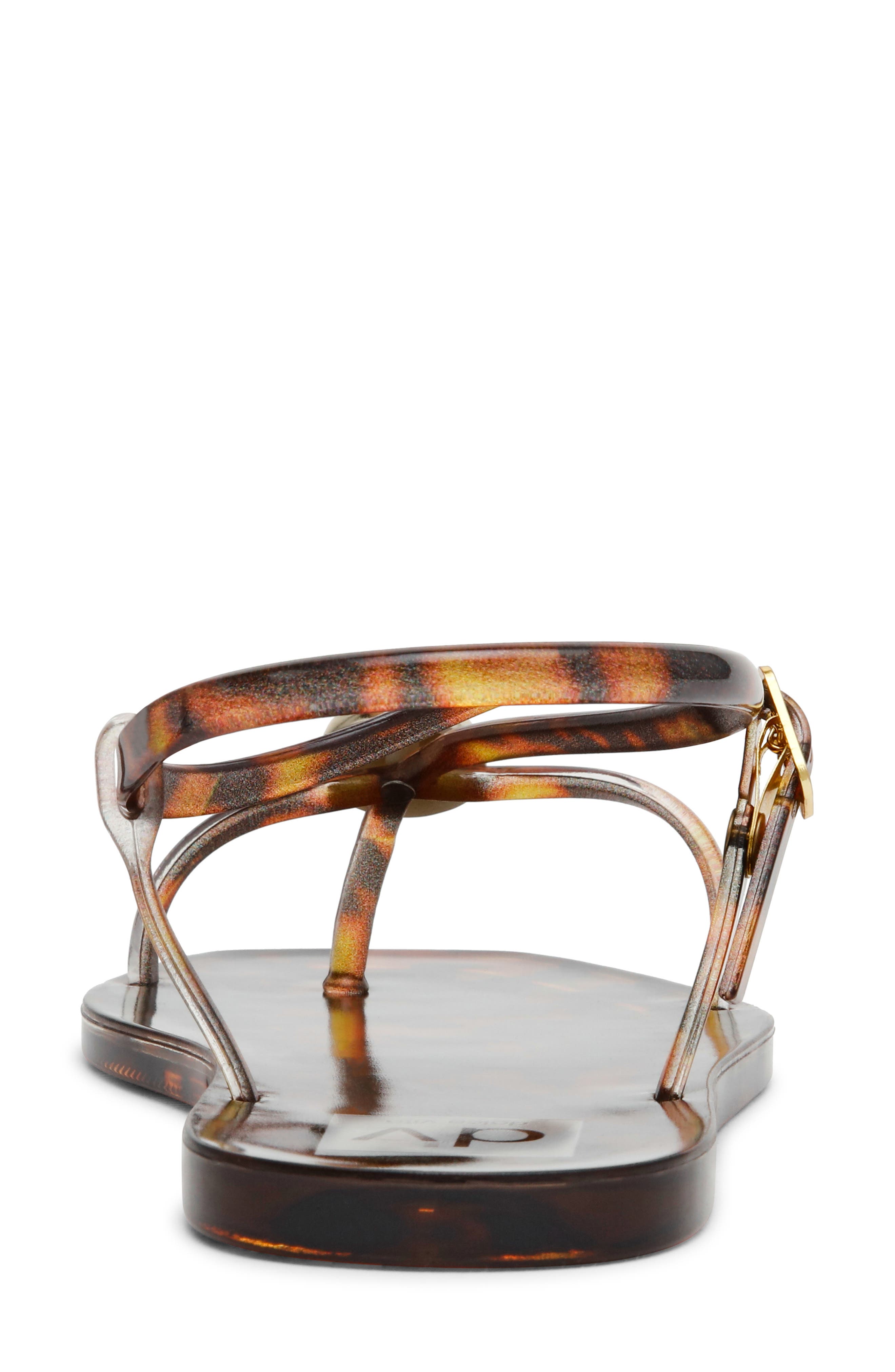 Jossie Flat Sandal, Alternate, color, TORTOISE