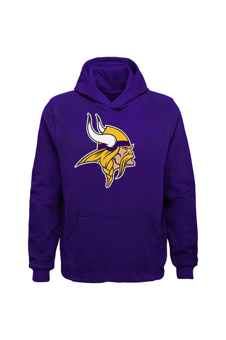 Youth Purple Minnesota Vikings Team Logo Pullover Hoodie, Main, color, Purple