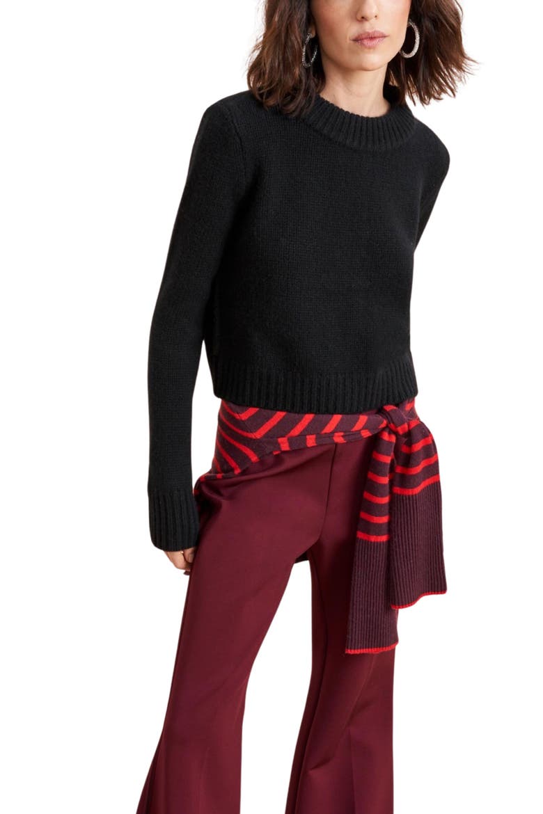 Solid Mini Marin Sweater, Alternate, color, Black