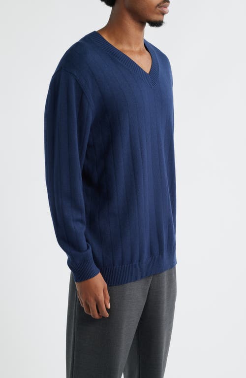 Open Edit V-neck Sweater In Blue