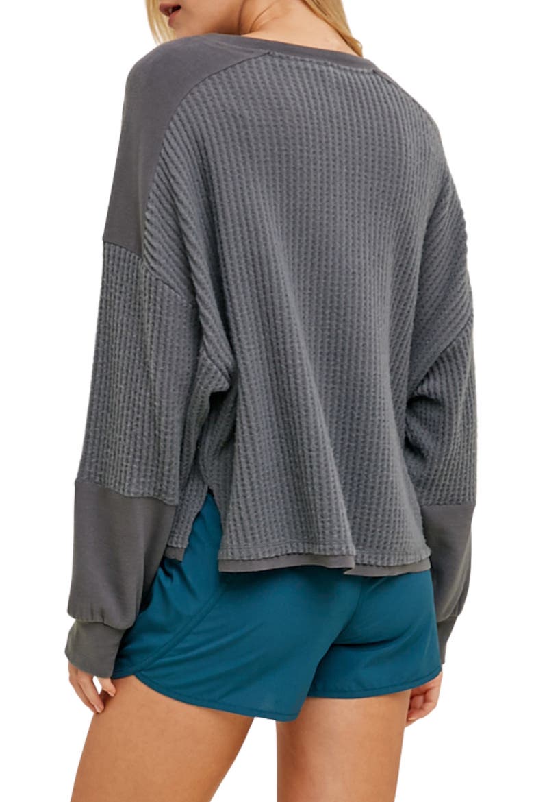 Thermal Henley Pullover, Alternate, color, CHARCOAL