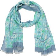 Kate Spade New York lively garden oblong scarf