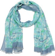 Kate Spade New York lively garden oblong scarf