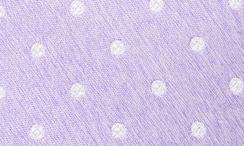 Nordstrom Batson Neat Dot Silk Tie In Lilac