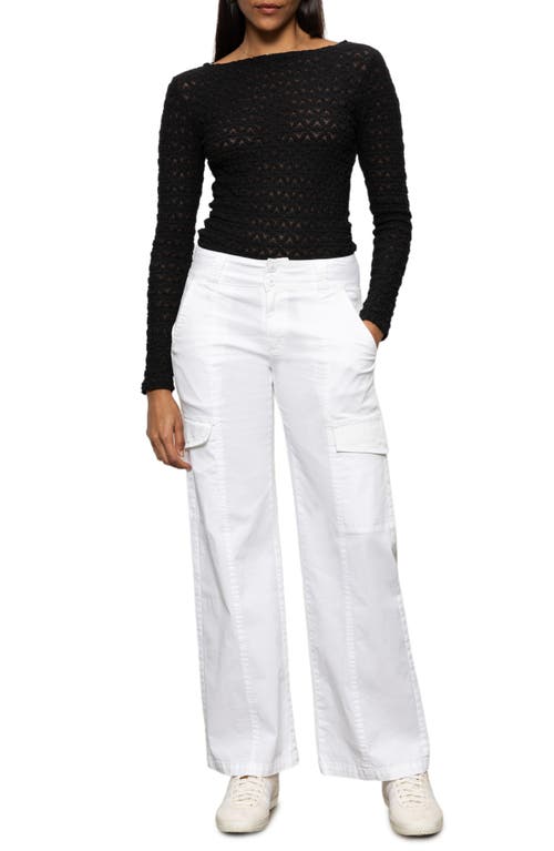 Sanctuary Rebel Straight Leg Twill Cargo Pants In Brilliant