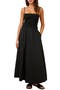 The Delta Smocked Cotton Maxi Sundress