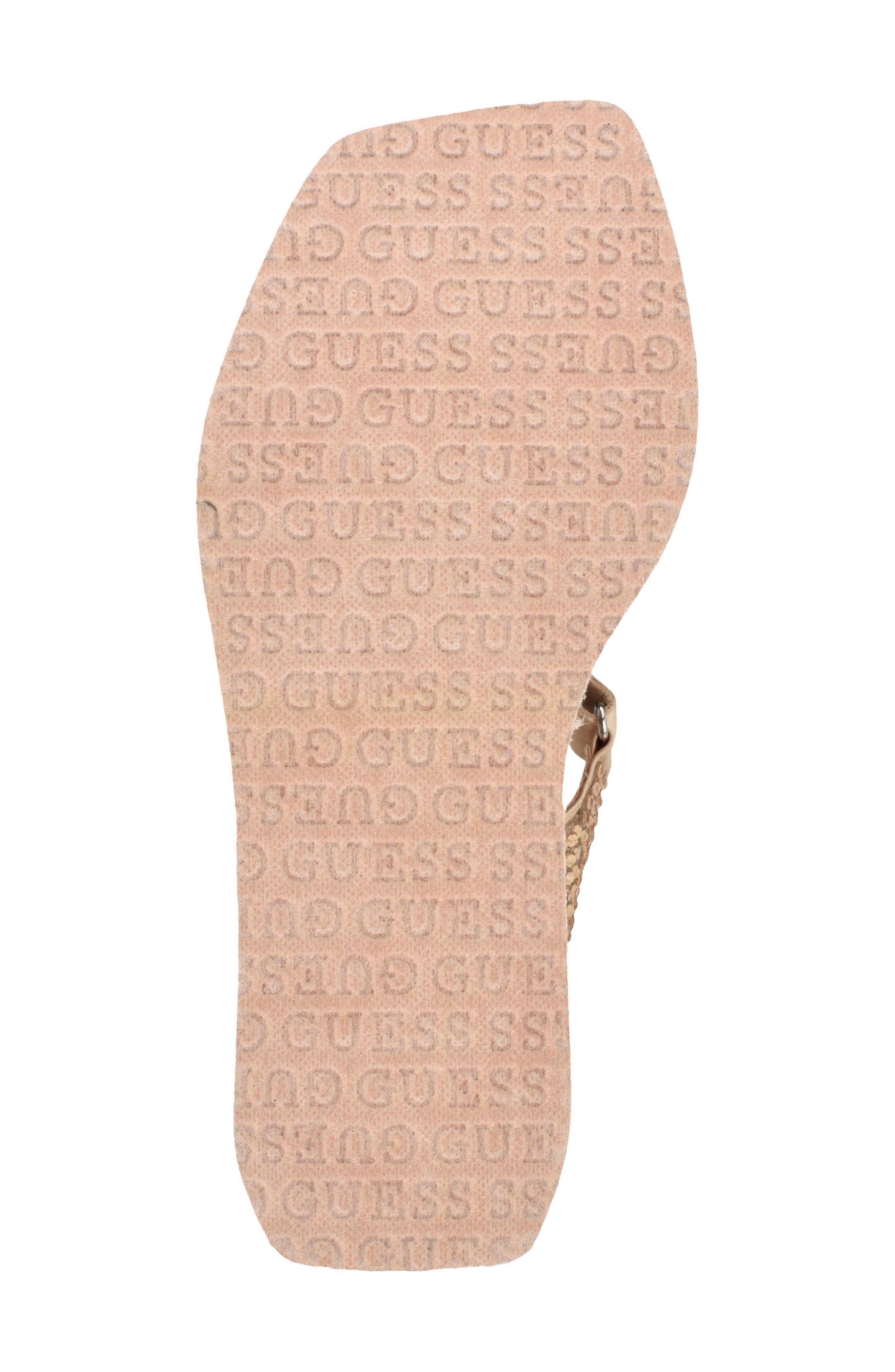 GUESS Dawsin Slingback Platform Wedge Sandal, Alternate, color, Light Natural