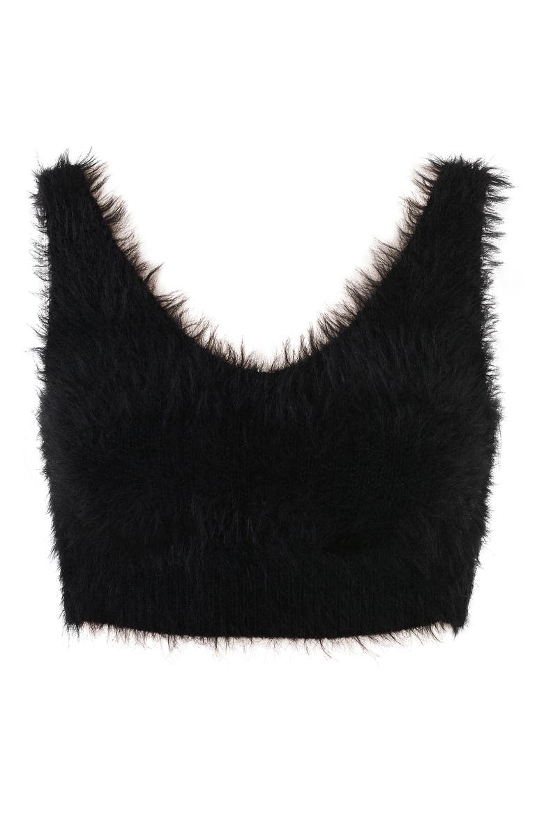 Mistress Rocks Fluffy Bralette, Alternate, color, 