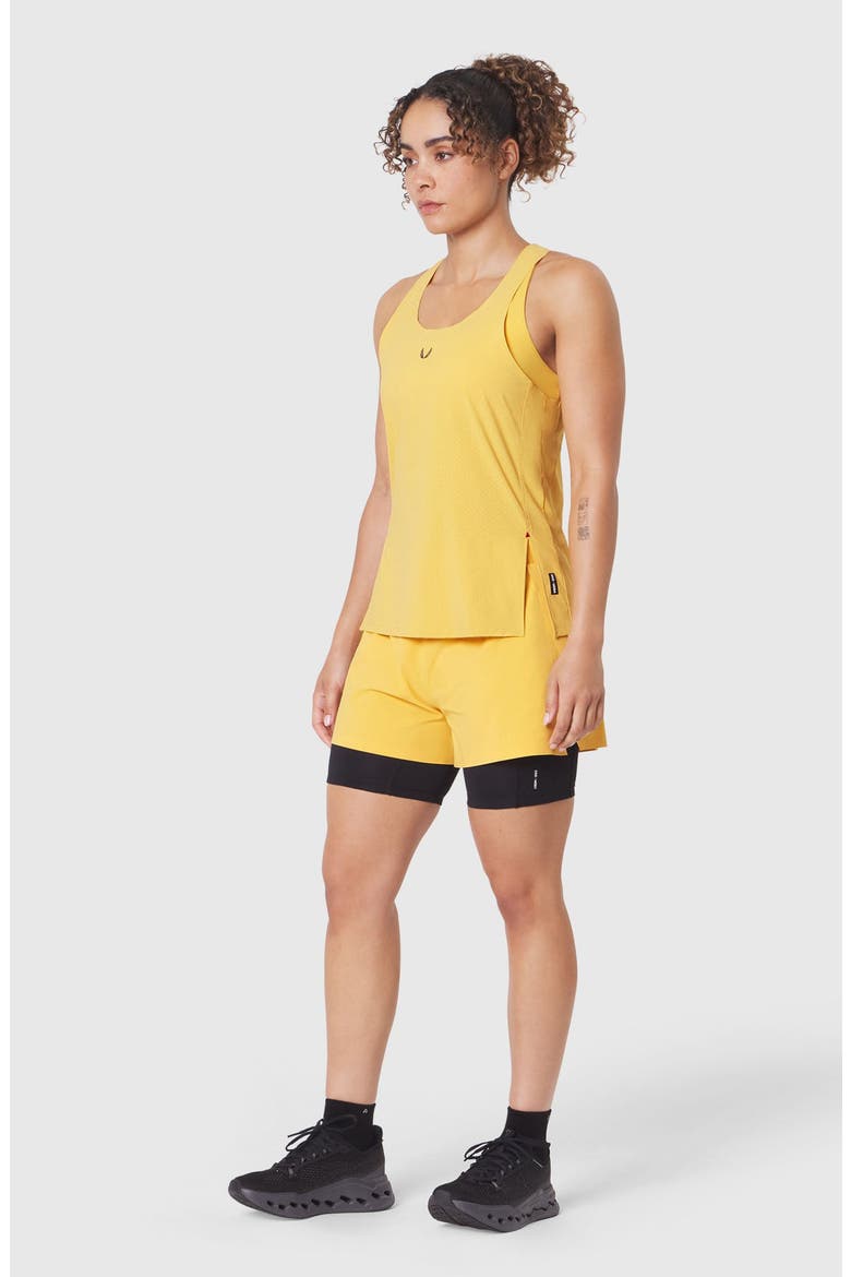 Aerotex Perforated Racerback Run Tank, Alternate, color, Amber
