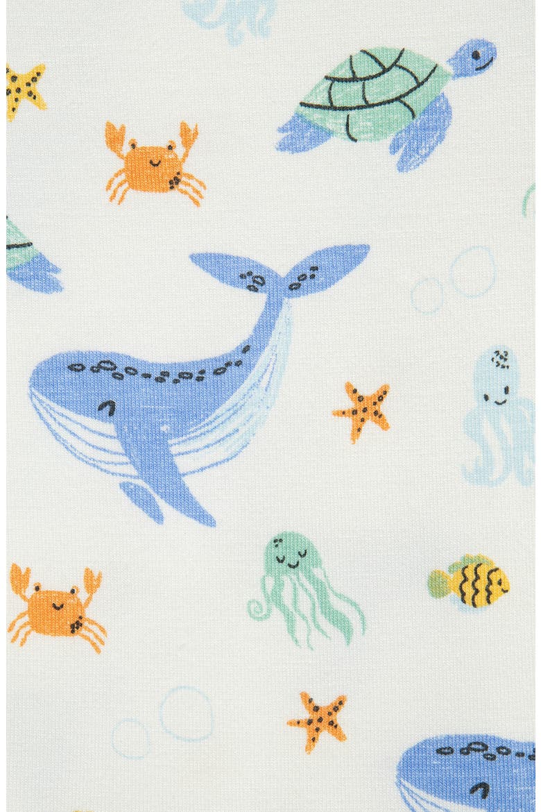 Kids' Ocean 4-Piece Pajama Set, Alternate, color, MULTI