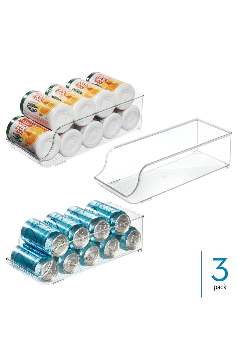Stackable Soda Can Dispenser, Set of 3, Clear, Made in USA, Alternate, color, Clear