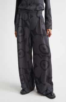 Nhtvyys Unikko Pleated Wide Leg Twill Pants