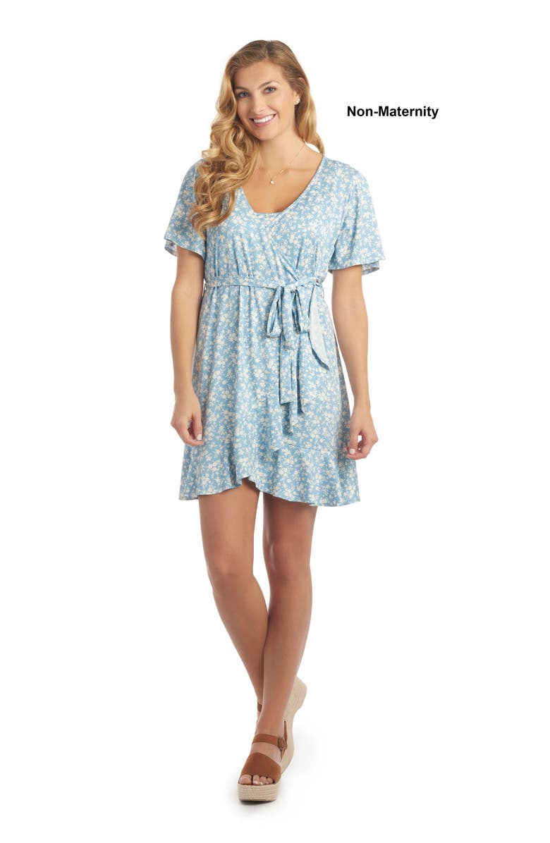 Everly Grey Kristi Floral Maternity/Nursing Dress, Alternate, color, 