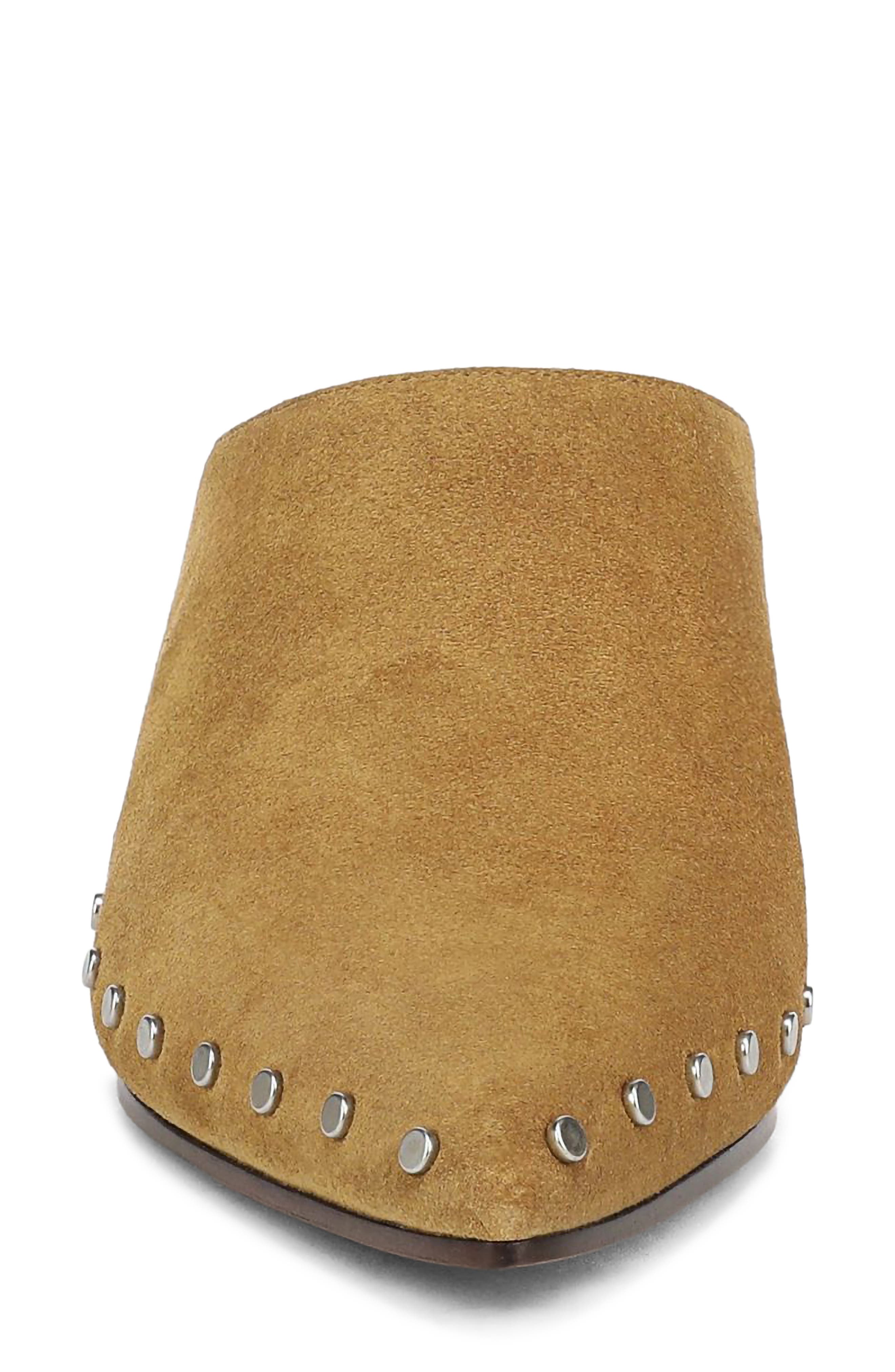 August Studded Leather Mule, Alternate, color, HONEY BROWN LEATHER