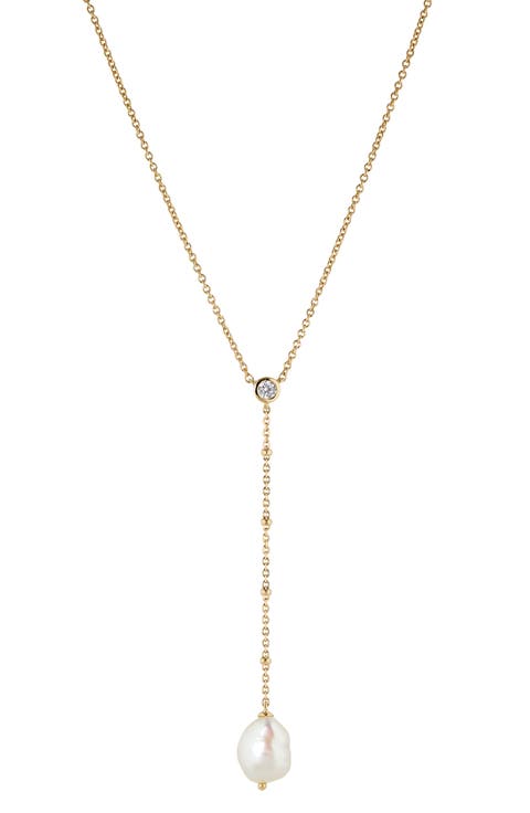 Dot Dot Dot Cultured Pearl Y-Necklace