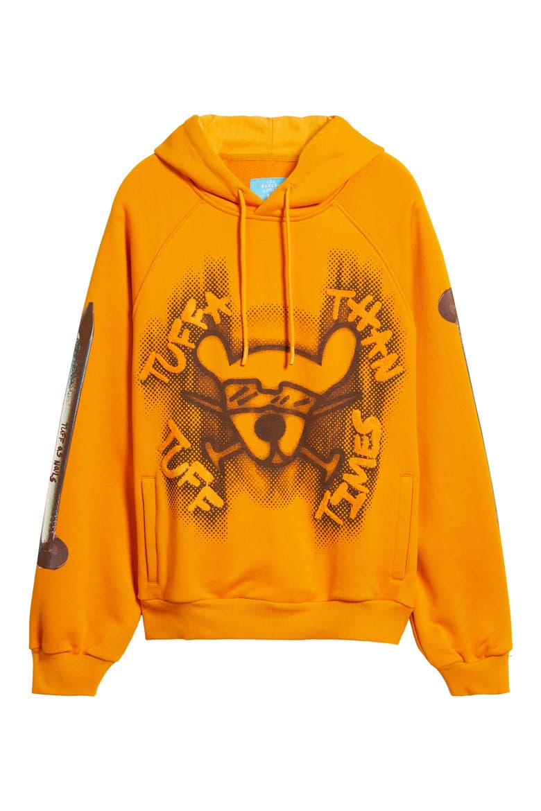 Tuff As Nails Cotton French Terry Graphic Hoodie, Alternate, color, CITRUS