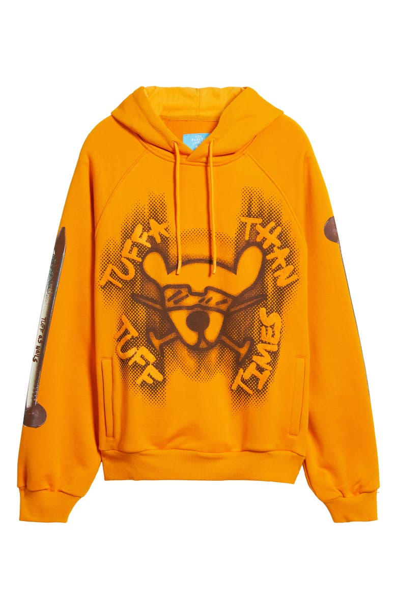 VIC GARCIA WORLD Tuff As Nails Cotton French Terry Graphic Hoodie, Alternate, color, Citrus