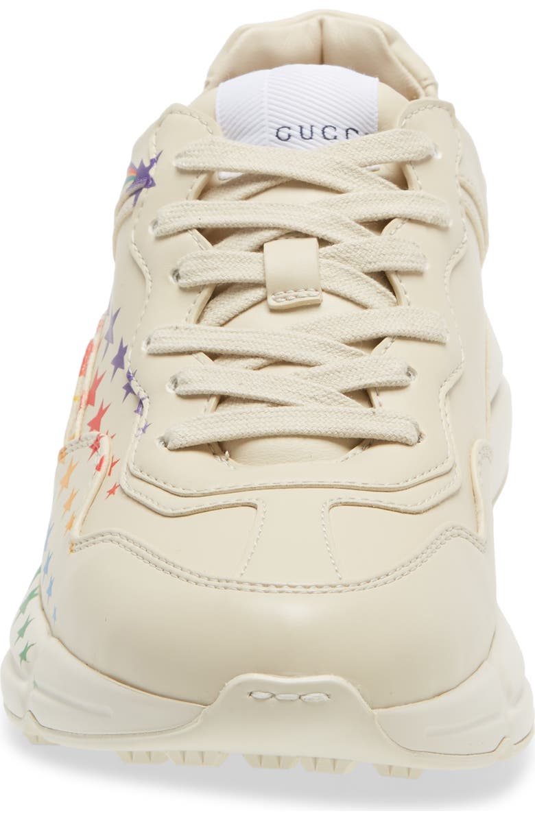 Gucci Rhyton Rainbow Stars Low Top Sneaker, Alternate, color,
