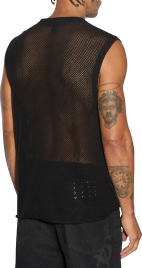 Networth Open Knit Cotton Tank