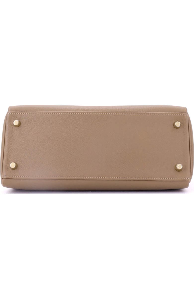 Pre-Owned Hermes Kelly Handbag Brown Evercolor with Gold Hardware 28, Alternate, color,