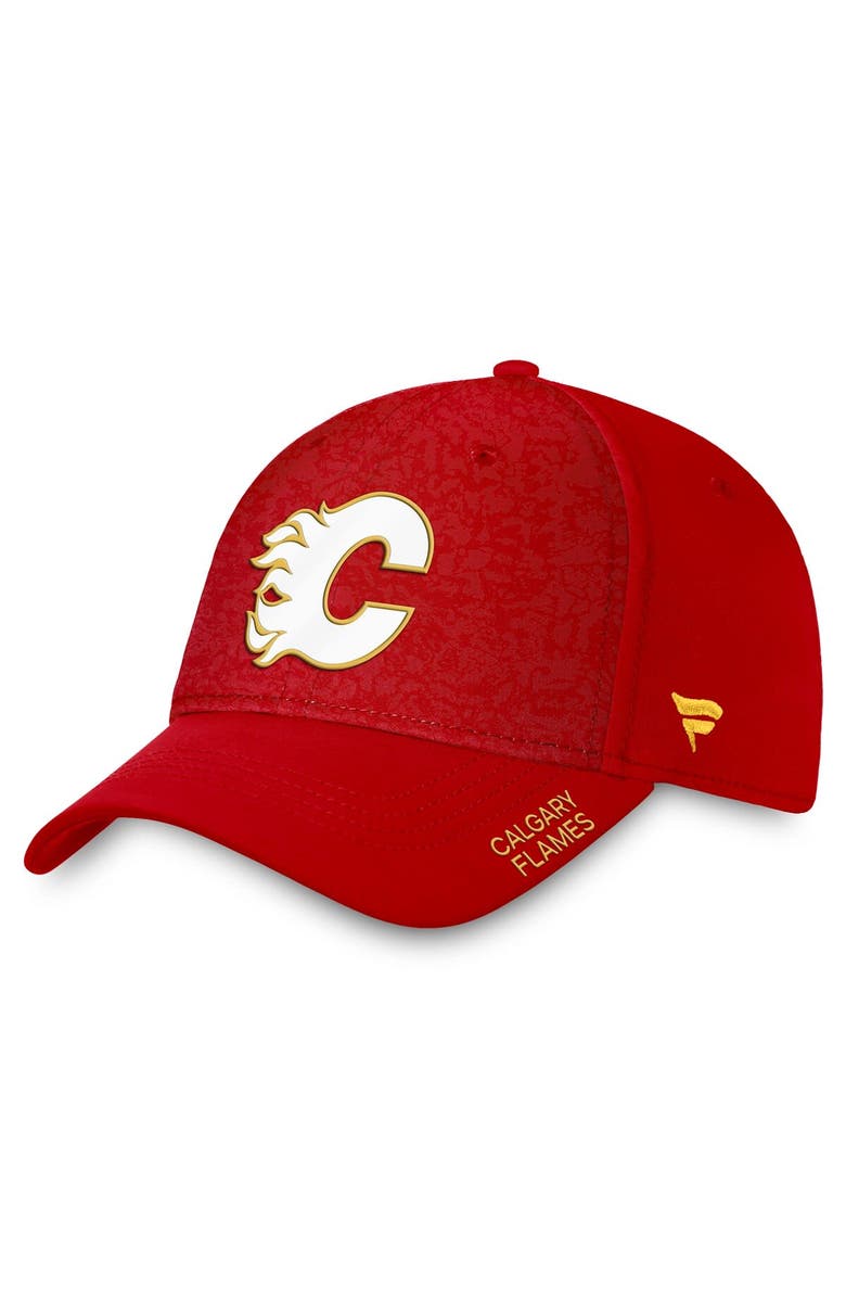 FANATICS Men's Fanatics Branded  Red Calgary Flames Authentic Pro Rink Flex Hat, Main, color, 