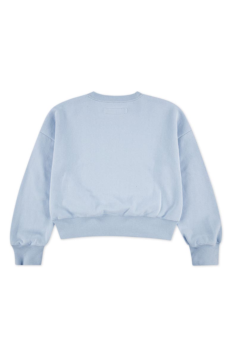 abercrombie kids Kids' Rose Bouquet Crewneck Sweatshirt, Alternate, color, Skyway